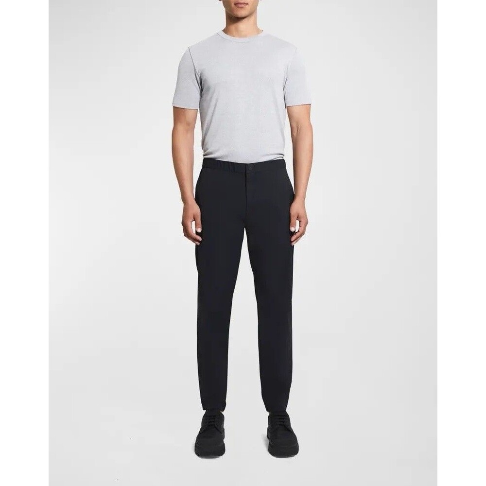 Theory Terrance Neoteric Black Jogger Pants Size Mens Medium